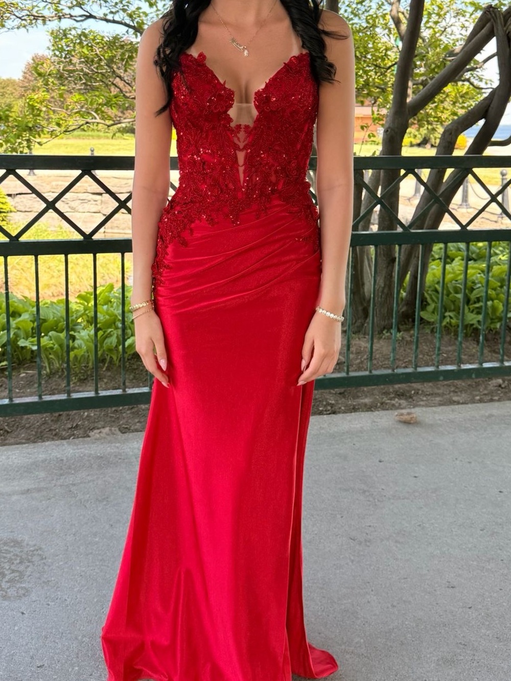 Norma Reed Red Prom Dress - Picture 2 of 2